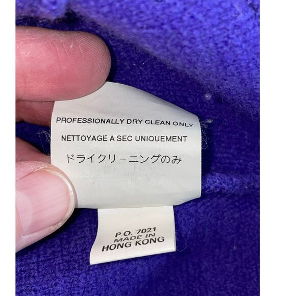 Vintage Patagonia Purple 100% Wool Jacket - Size L - Hong Kong Made - STY51199 - Picture 8 of 12